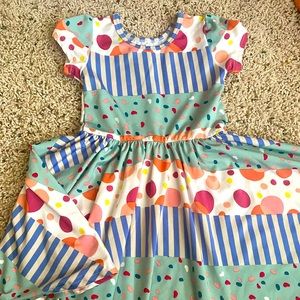 Dot dot smile VGUC size 3-4 super twirly dress.